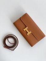 Hermes Constance Crossbody & Shoulder Bags Brown Coffee Color H0199148