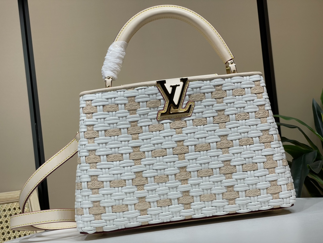 Louis Vuitton 24 rare pairs of LV Capucines MM size M23083 M48865 hand-woven embossed calfskin