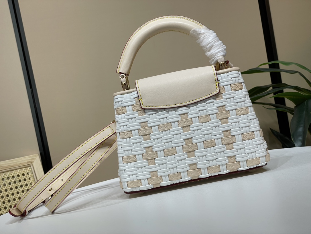 Louis Vuitton 24 rare pairs of LV Capucines mini size M23083 M48865 hand-woven embossed calfskin