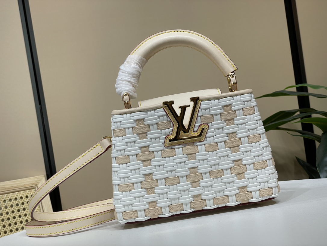 Louis Vuitton 24 rare pairs of LV Capucines mini size M23083 M48865 hand-woven embossed calfskin