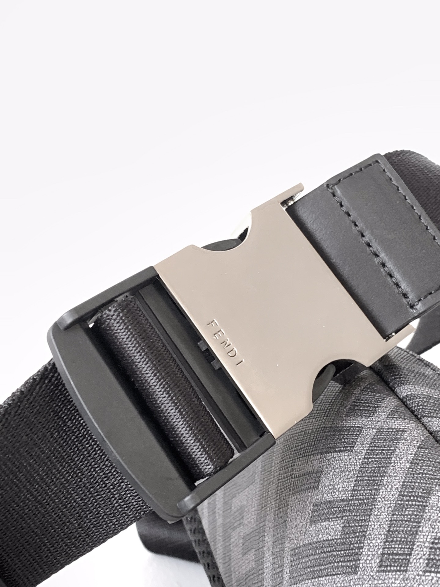 Fendi Black/Gray FF crossbody