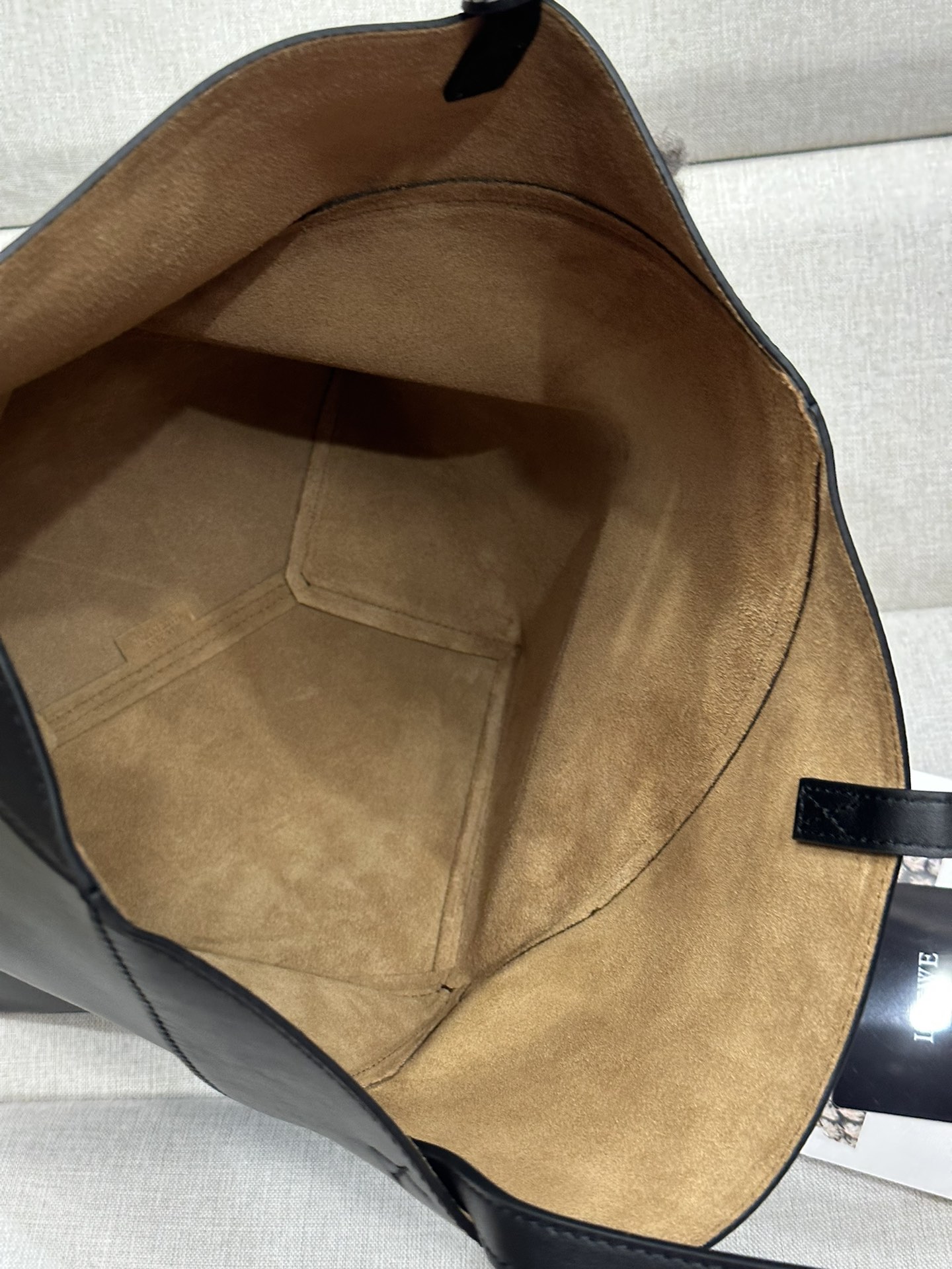 Loewe Black Medium Puzzle Fold Tote Bag in Shiny Calfskin Leather 9 i1701858805 1740 7