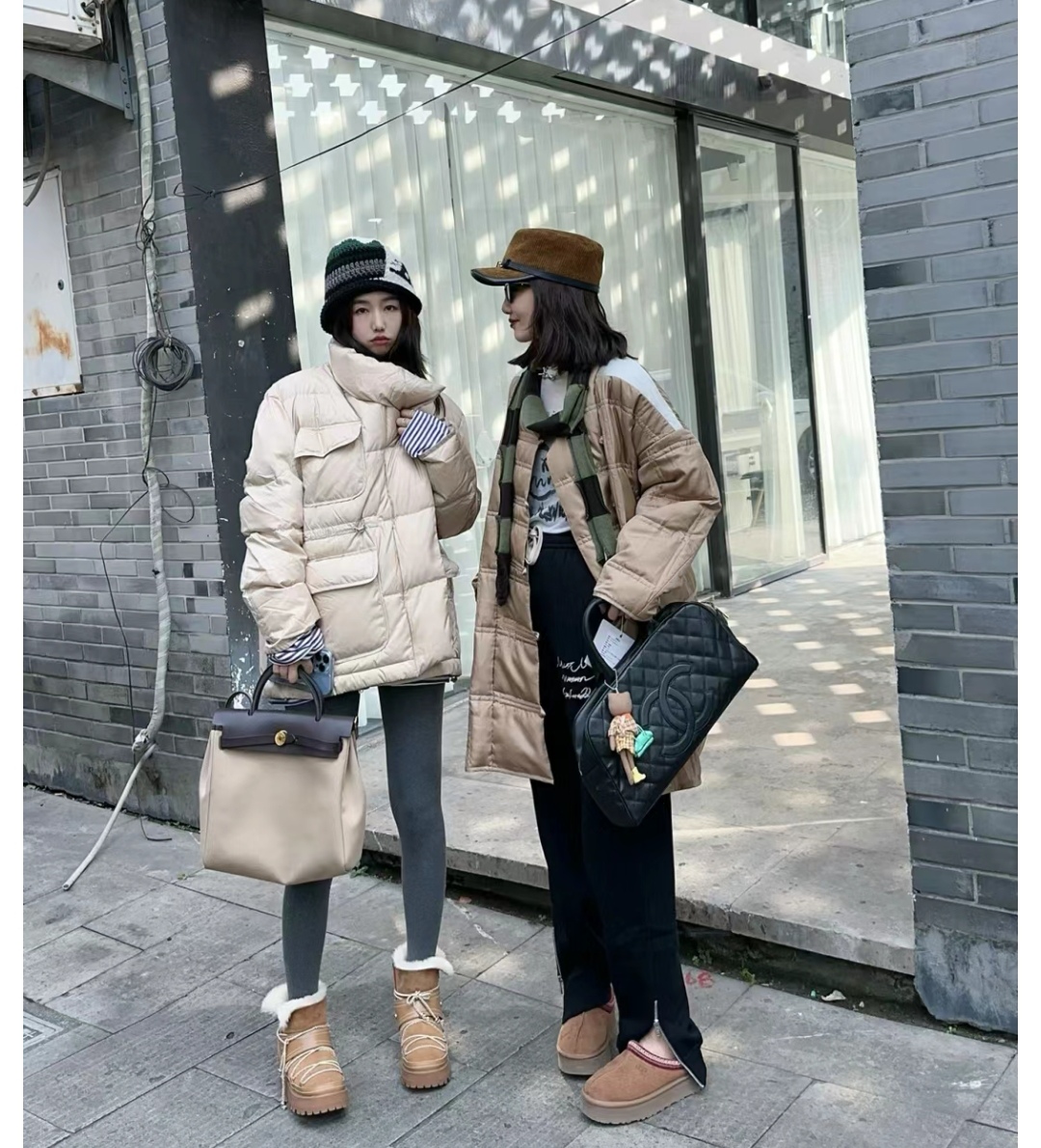 NO:630033,Snow boots upper and foot matching pictures, half-drag snow boots, boots19860909雪地靴上脚搭配图,半拖雪地靴,boots,Women's Shoes