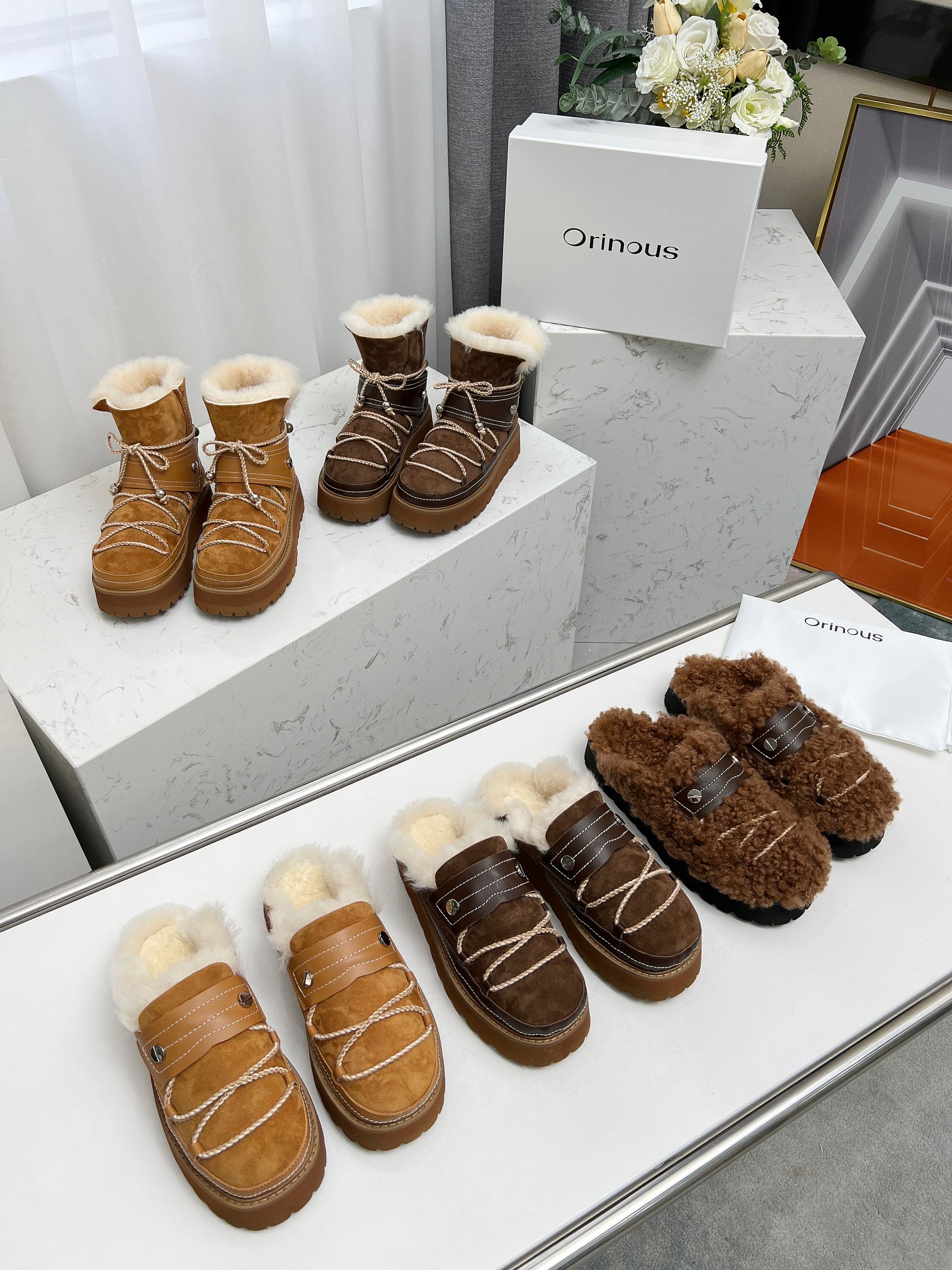 NO:616232,Orinous | Exclusive hot style, a must-buy furry boots with both good looks and strength in winter, cold protection and warmth, good looks online, sheepskin leather fabric with full wool lining, wool insoles to give you warmth in winter, original molded old metal bell [love], 4cm thick sole 35-39, half-slip snow boots, boots, sheep19860909Orinous | 独家爆款  冬天必入手的一款颜值与实力并存的毛毛靴,防寒保暖,颜值在线,羊猄皮面料贴全羊毛内里,羊毛鞋垫 给你冬日温暖原版开模旧金属铃铛[爱心],4cm厚底 35-39,半拖雪地靴,boots,sheep,Women's Shoes