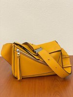 Loewe Puzzle Belt Bags & Fanny Packs Designer High Replica
 Silver Calfskin Cowhide