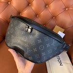 Louis Vuitton Belt Bags & Fanny Packs Black Monogram Eclipse PVC Casual M46035