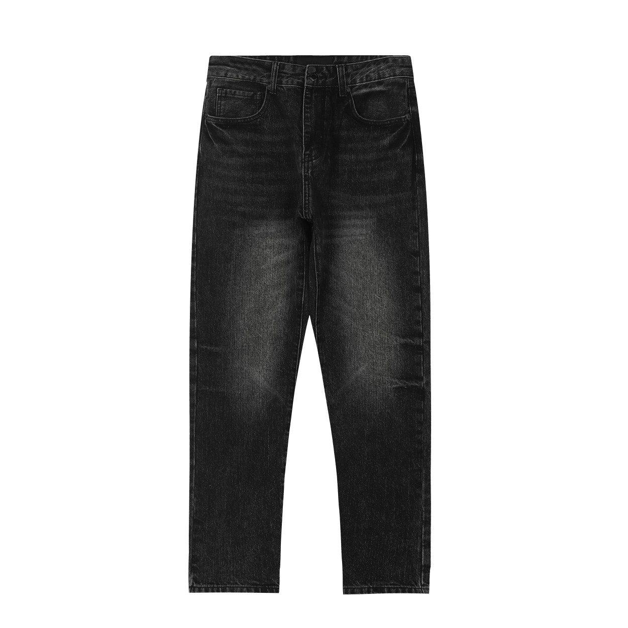 PRAD* 2024AW nuevo estilo de pantalón vaquero de otoño e invierno. Proceso de grabación con láser del logotipo de la le…