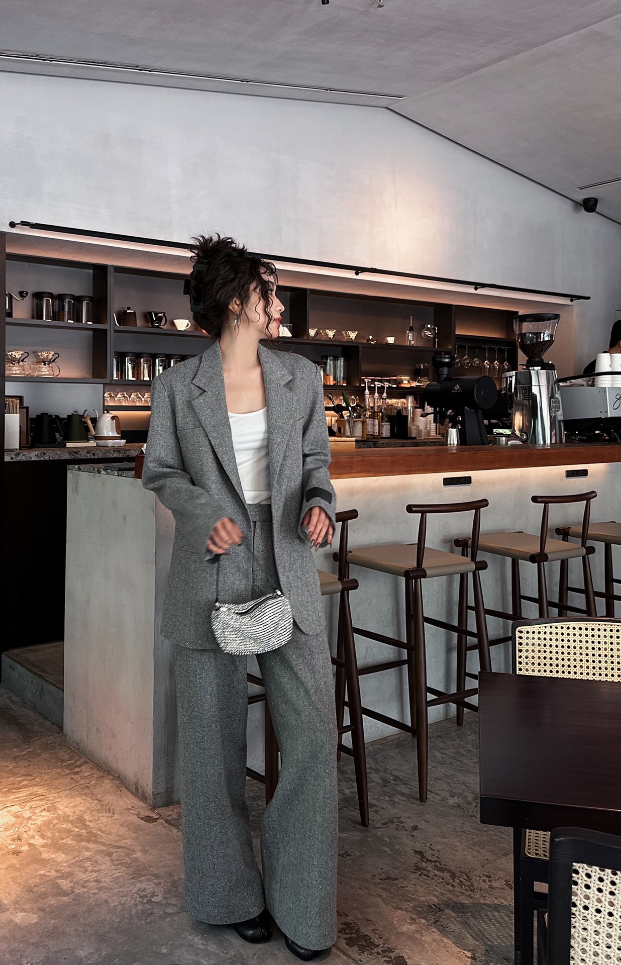 P——外套790Alexander wang｜75羊毛🦙面料，毛感十足不扎身，整身重工水晶烫钻工艺，爆闪