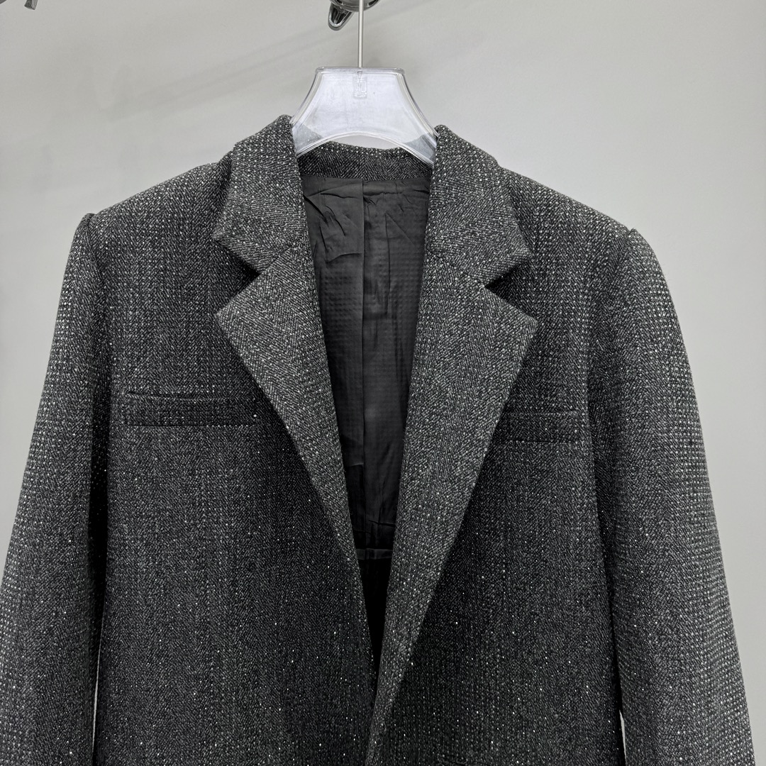 P外套790——Alexander wang｜新款西服，75羊毛🦙面料，毛感十足不扎身，整身重工水晶烫钻