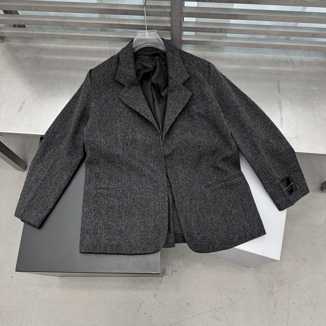 P外套790——Alexander wang｜新款西服，75羊毛🦙面料，毛感十足不扎身，整身重工水晶烫钻