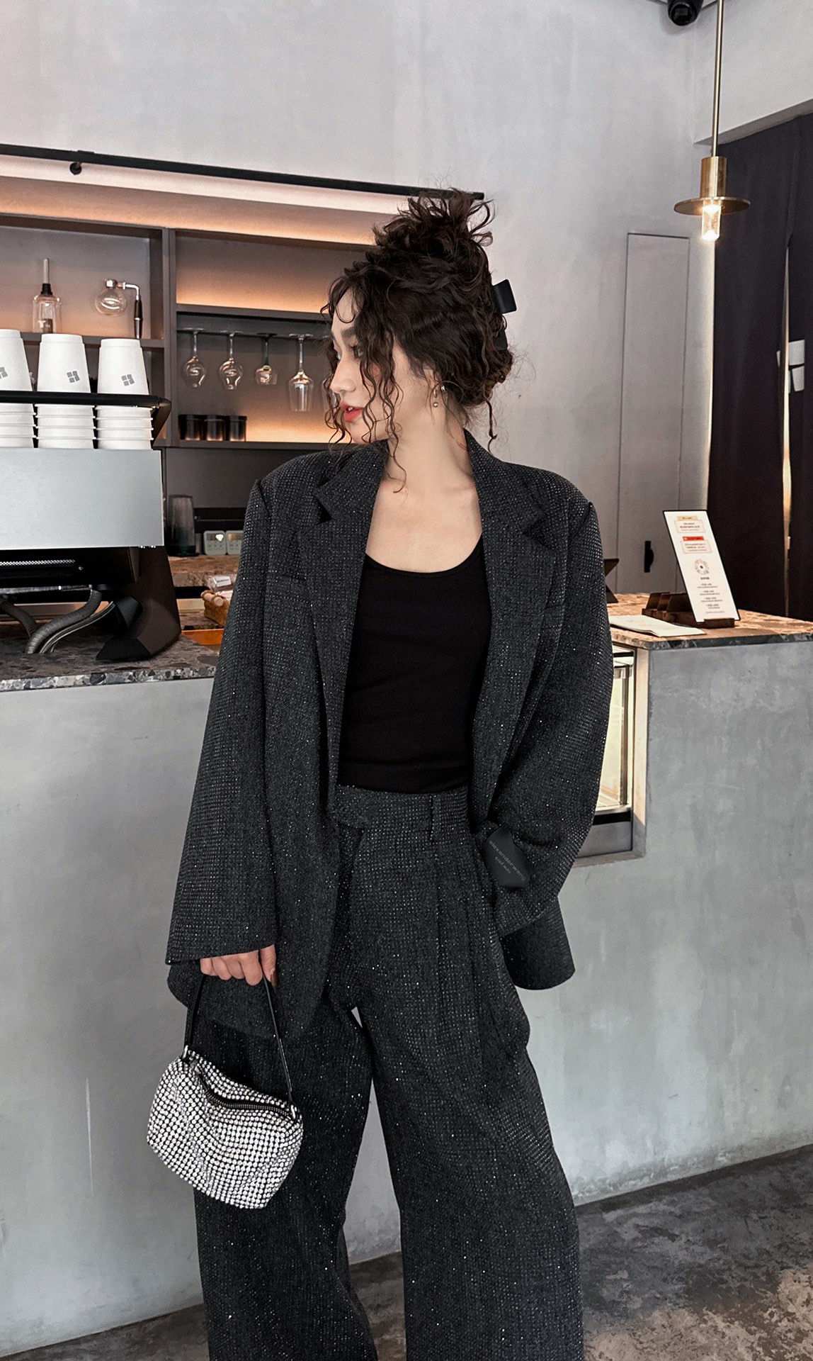 P——外套790 Alexander wang｜75羊毛🦙面料，毛感十足不扎身，整身重工水晶烫钻工艺，爆