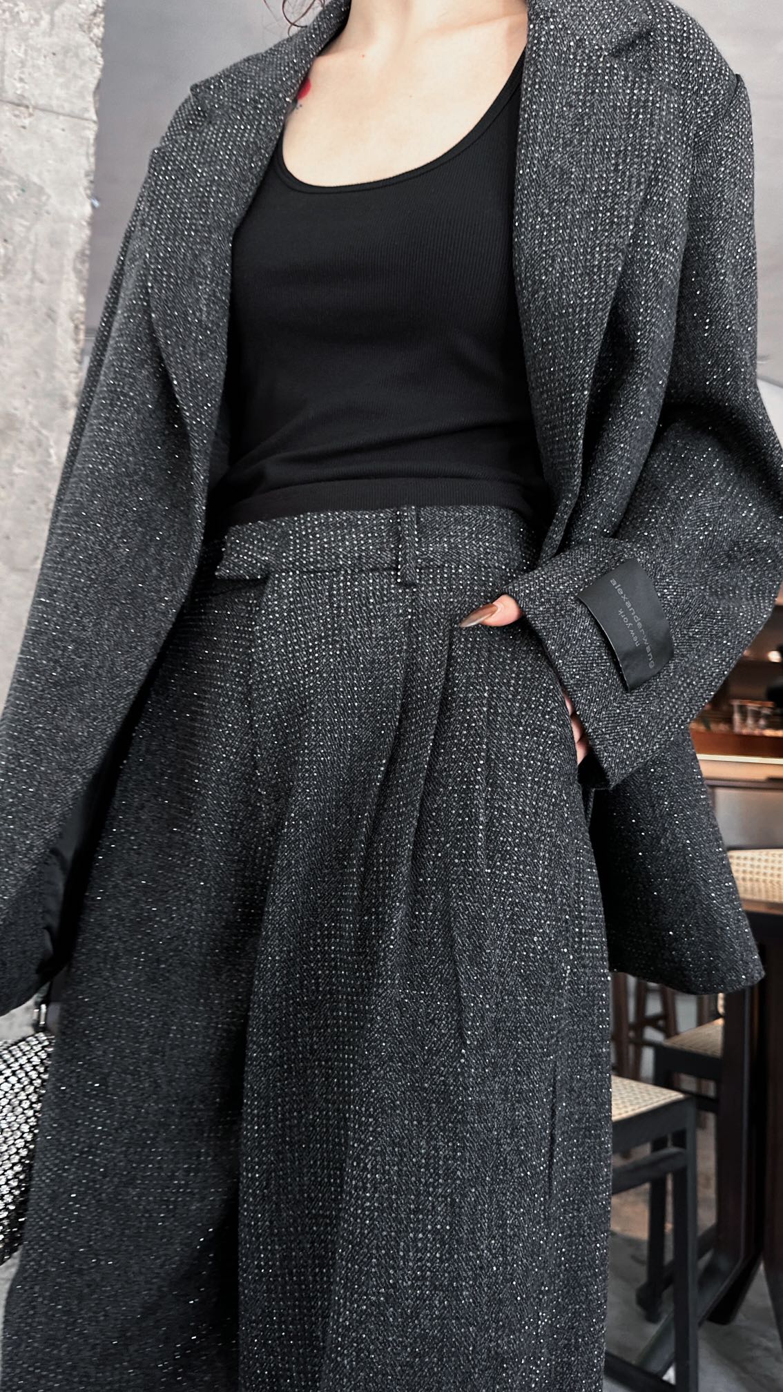 P——外套790 Alexander wang｜75羊毛🦙面料，毛感十足不扎身，整身重工水晶烫钻工艺，爆