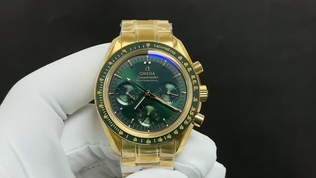 Omega 今日推荐 超霸 金绿霸 42mm 3861机
