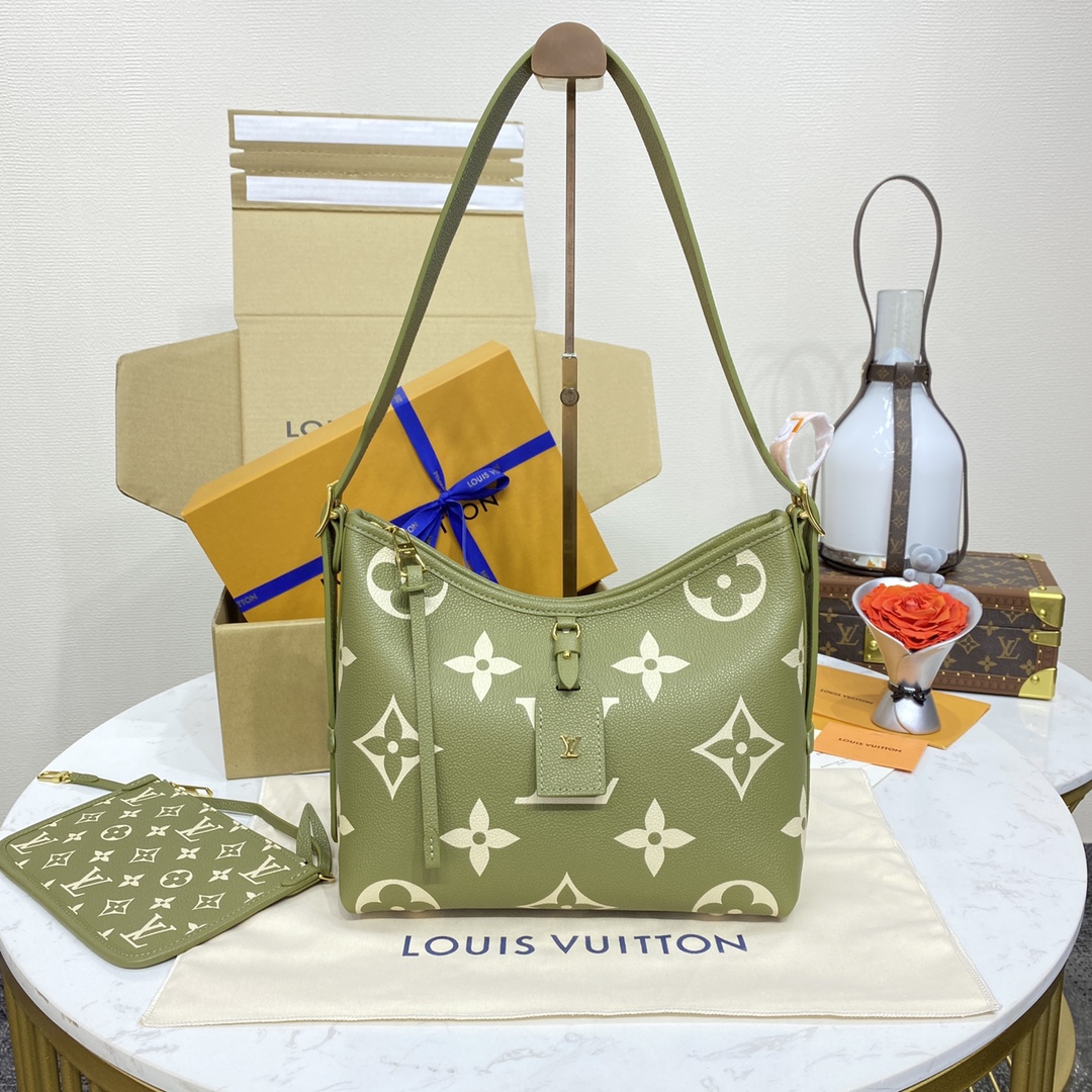 Louis Vuitton Sacos Bolsas Preto Verde Cinzento Branco Empreinte​ M46288