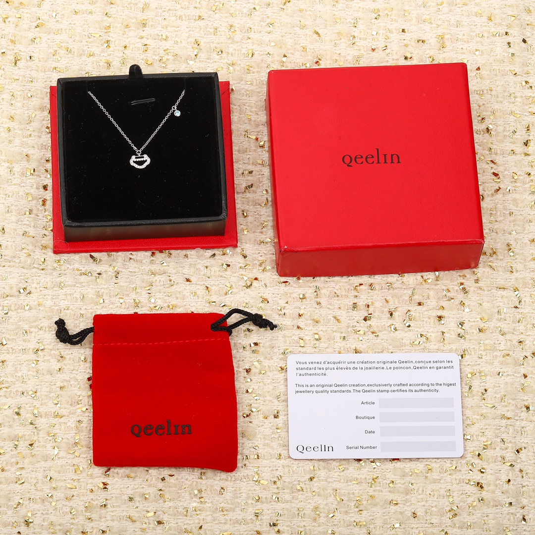 206494【Nuestro producto】Collar de candado Ruyi, se puede personalizar en oro real y diamantes reales, solo hacemos vers…
