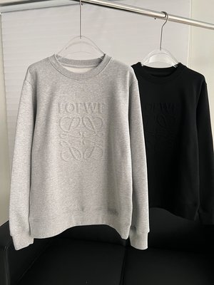 Loewe Clothing Sweatshirts Embroidery Cotton Spring Collection Fashion Casual