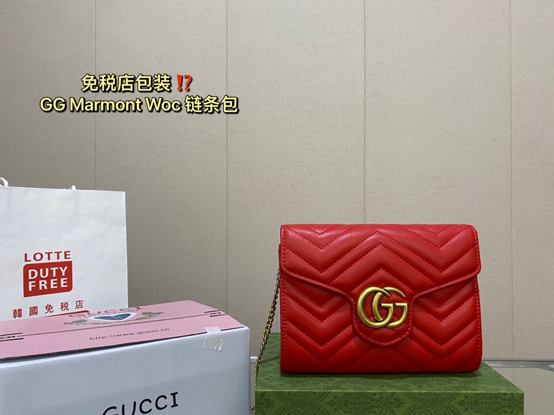 Gucci Marmont Torby typu crossbody i na ramię Skóra krowia Łańcuchy