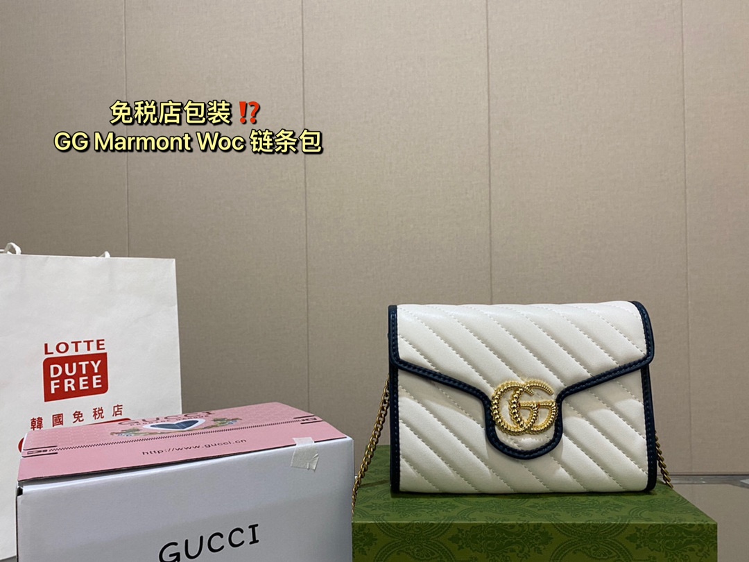 Gucci Marmont Torby typu crossbody i na ramię Skóra krowia Łańcuchy