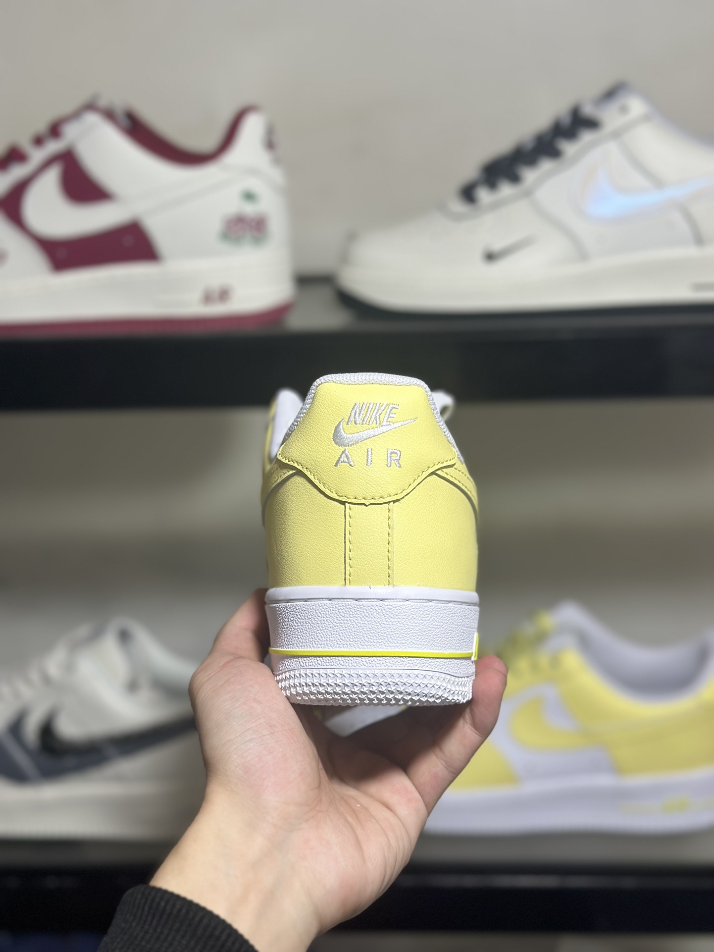 NikeAirForce1LowWP白柠檬黄空军一号低帮运动休闲板鞋原楦头原纸板打造纯正空军版型专注外贸