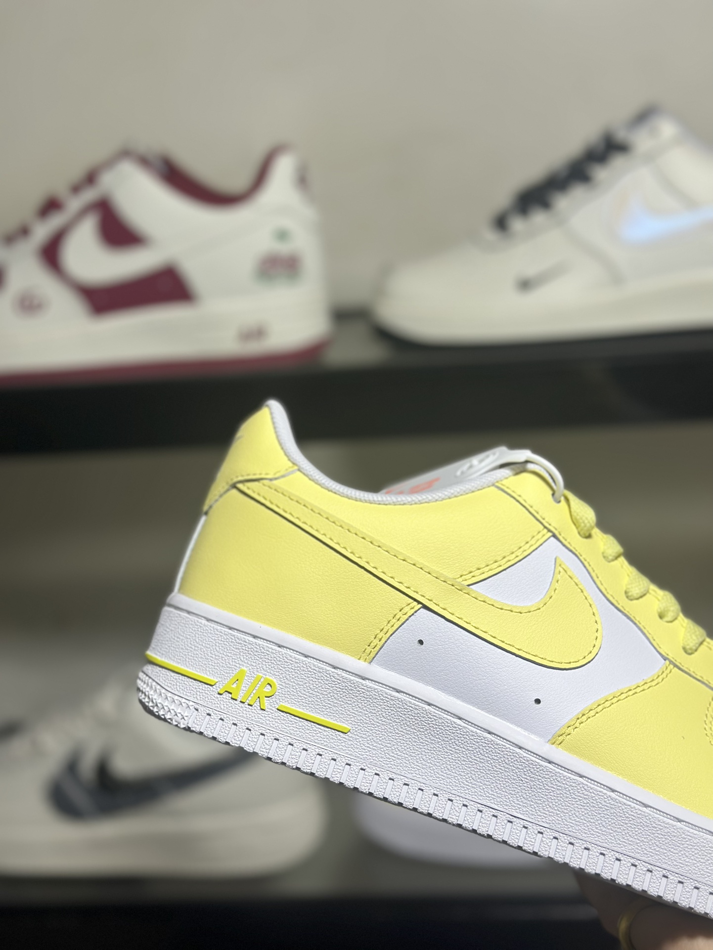 NikeAirForce1LowWP白柠檬黄空军一号低帮运动休闲板鞋原楦头原纸板打造纯正空军版型专注外贸