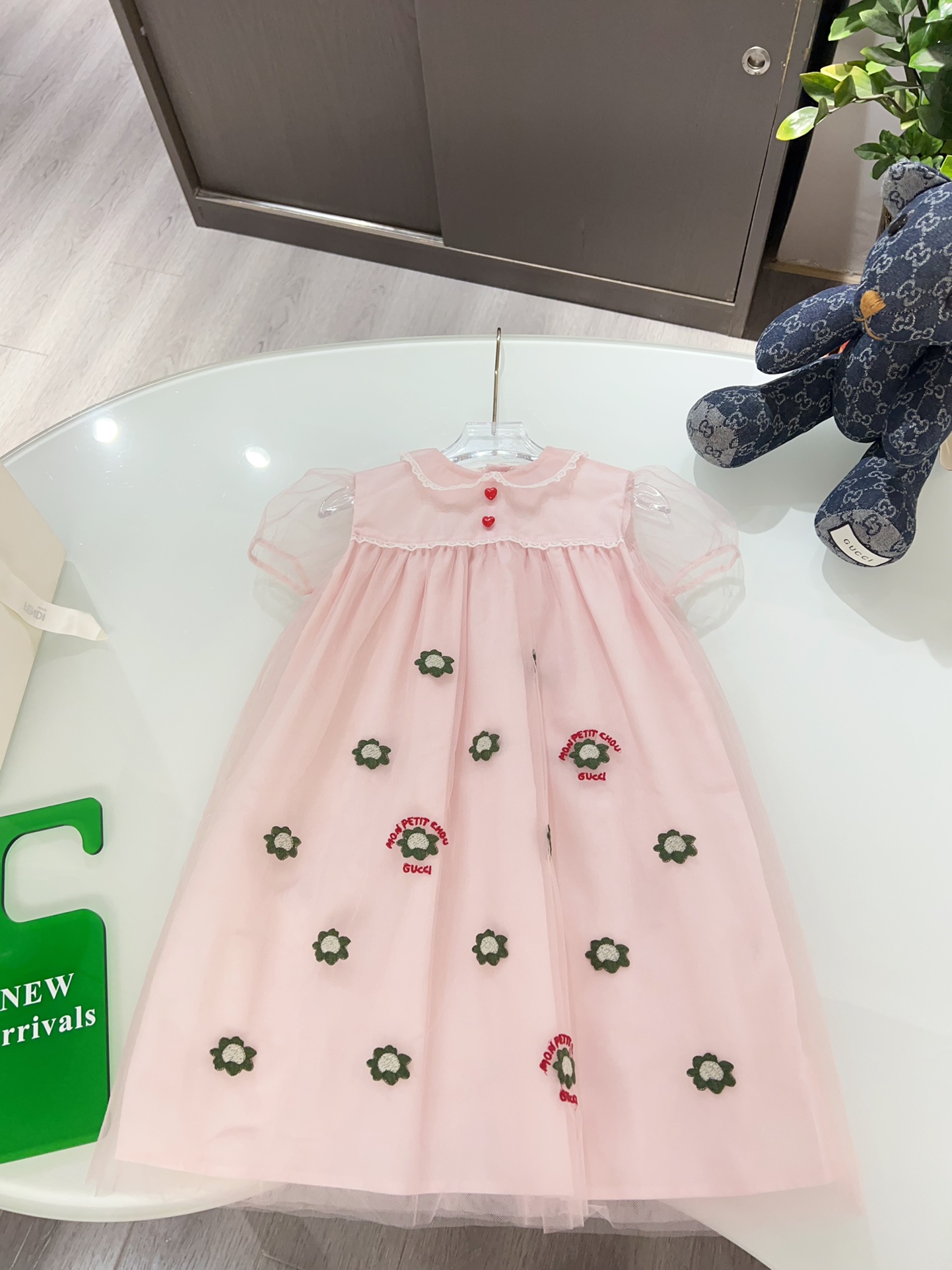 Vestido personalizado original con bordado de tul, doble tul + forro interior de algodón puro, bordado completo delante…