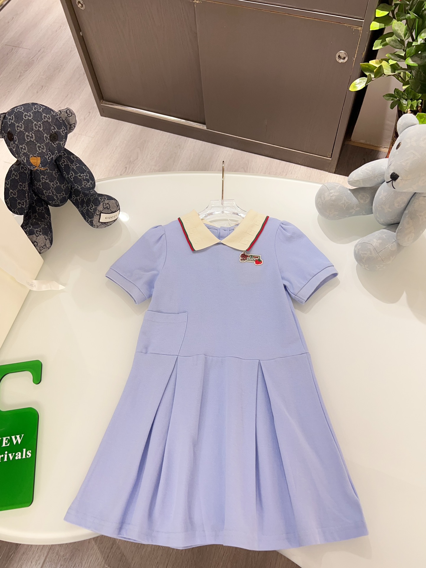 @136 vestido personalizado original de alta producción, cuello polo personalizado con logo, coche bordado, tela de punt…