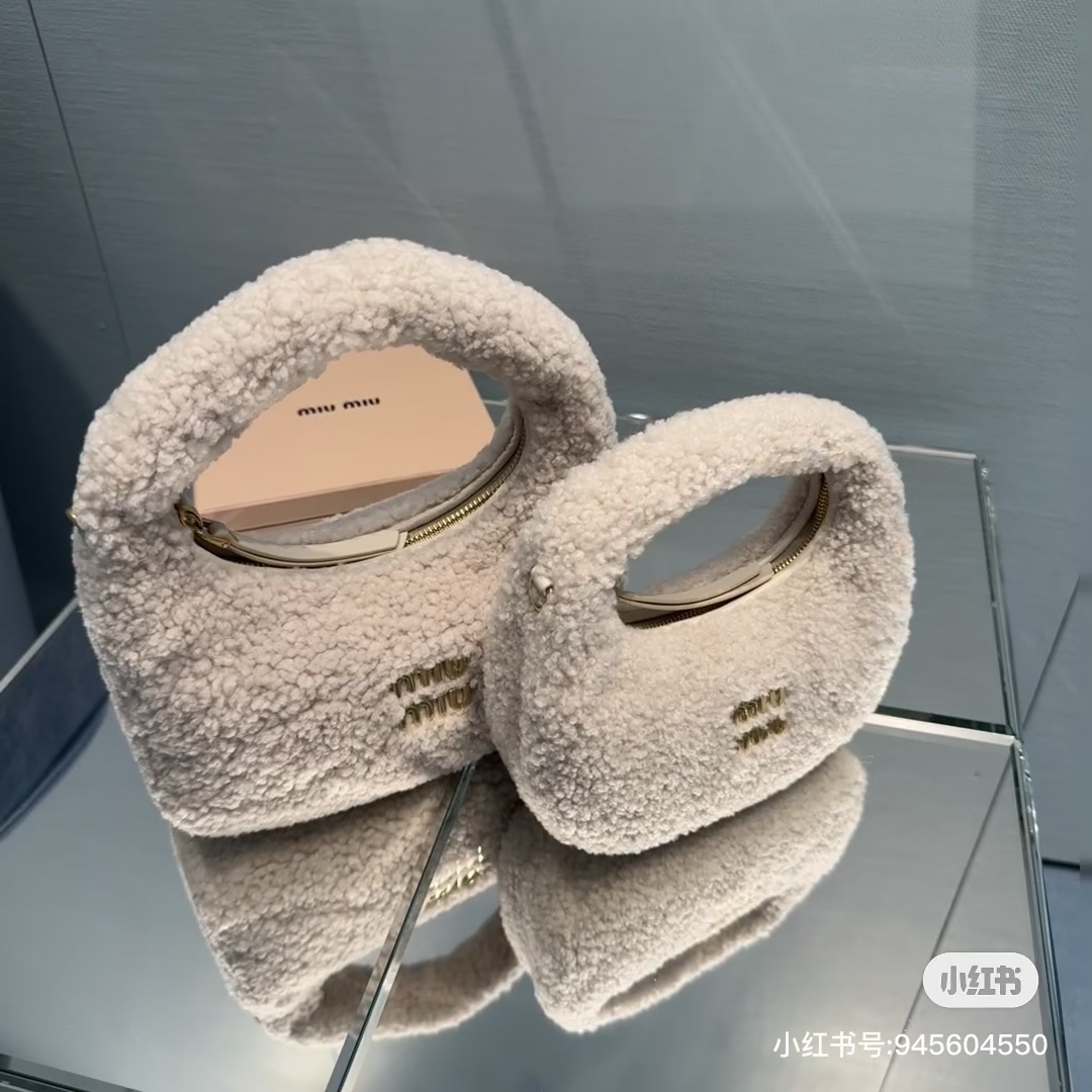 NO:197788,5BC Teddy Bear Lamb Fur Series, MIUMIU, miumiu198609095BC泰迪熊羊羔毛系列,MIUMIU,miumiu,Bag