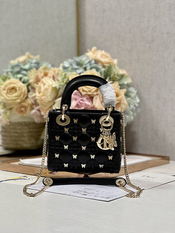 Best Wholesale Replica Dior Handbags Crossbody & Shoulder Bags Black Gold White Lambskin Resin Sheepskin Lady Chains