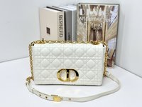 Dior Caro Bags Handbags White Cowhide