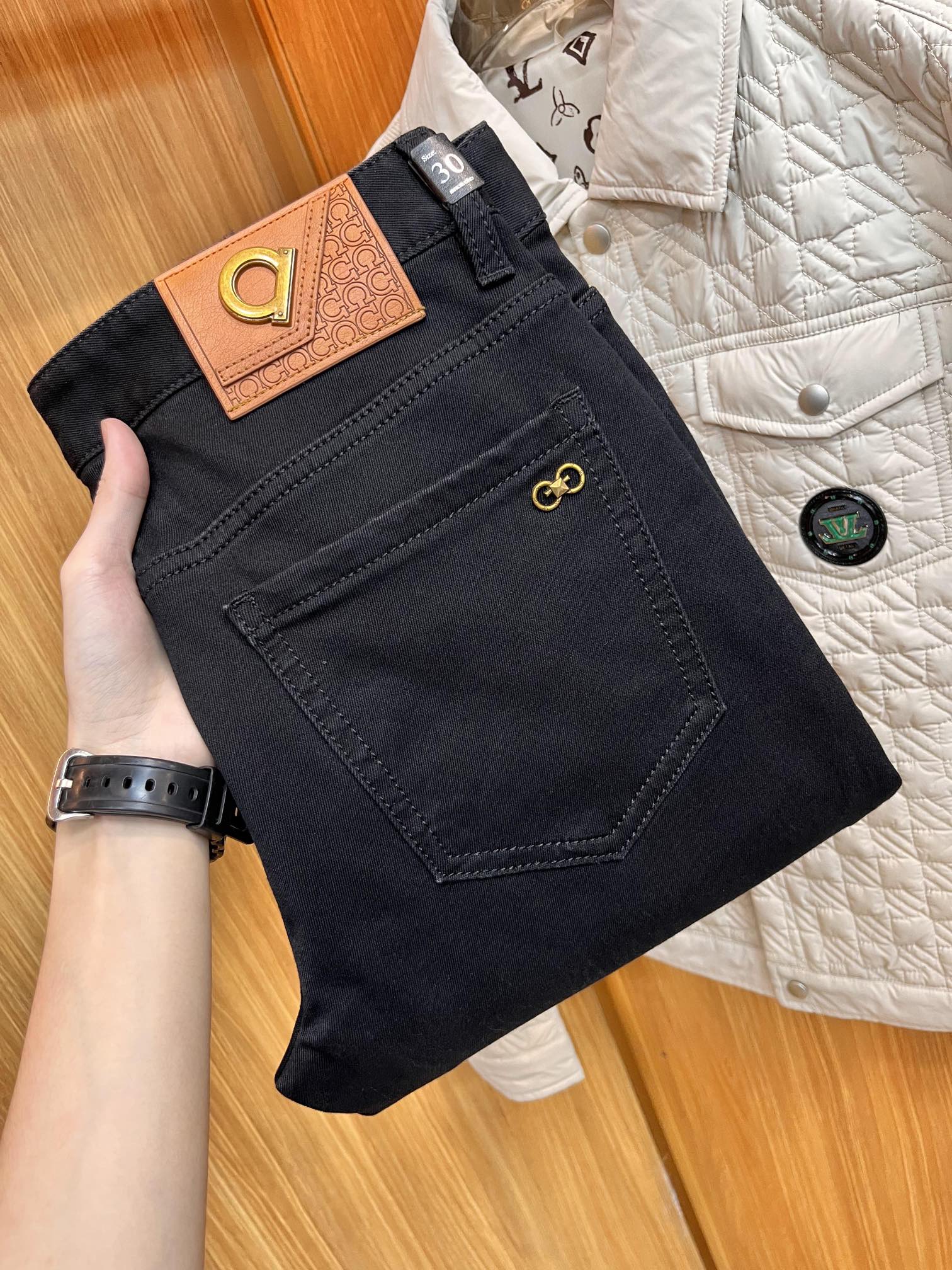 Ferragamo Clothing Jeans Best Quality Replica Cotton Fall/Winter Collection Casual