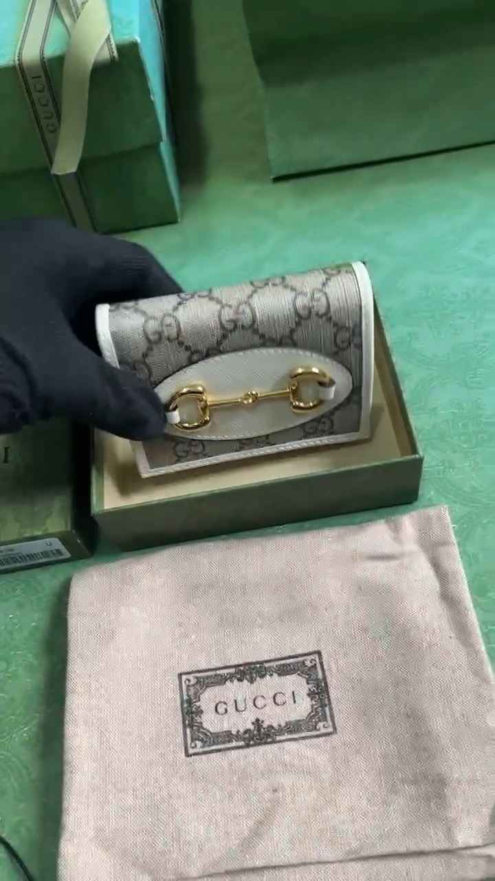We provide Top Cheap AAA
 Gucci Horsebit Wallet Card pack Exclusive Cheap
 White 1955