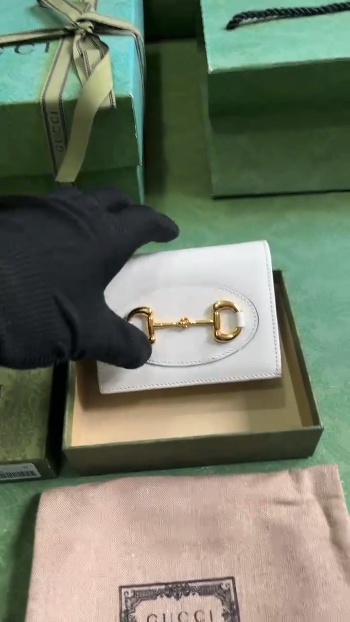 Gucci Horsebit Wallet Card pack Brown 1955