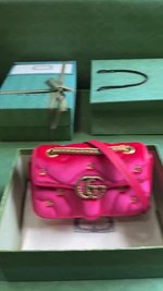 Replica 1:1
 Gucci Marmont Crossbody & Shoulder Bags Online Sale
 Pink Velvet Chains