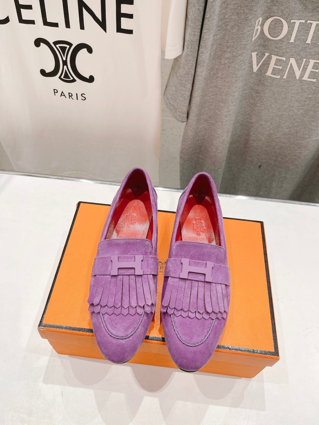 高版本出厂 🆕Herme…s fw24 new arrival～H家新款kelly扣乐福鞋鞋型很好看，见