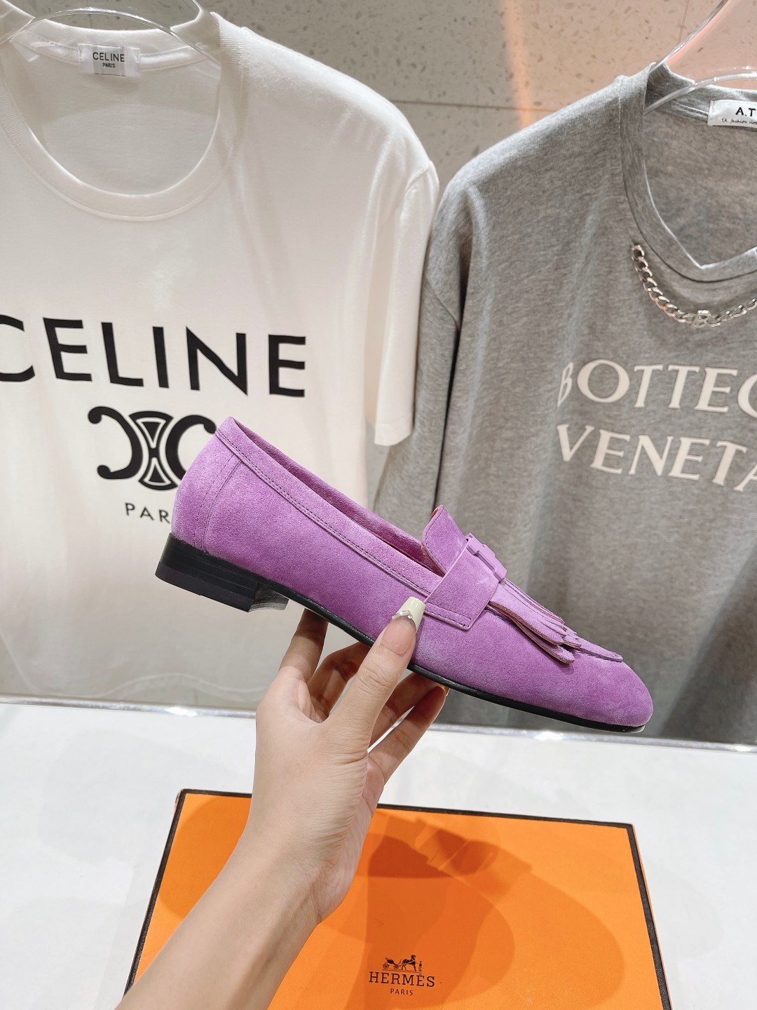 高版本出厂 🆕Herme…s fw24 new arrival～H家新款kelly扣乐福鞋鞋型很好看，见