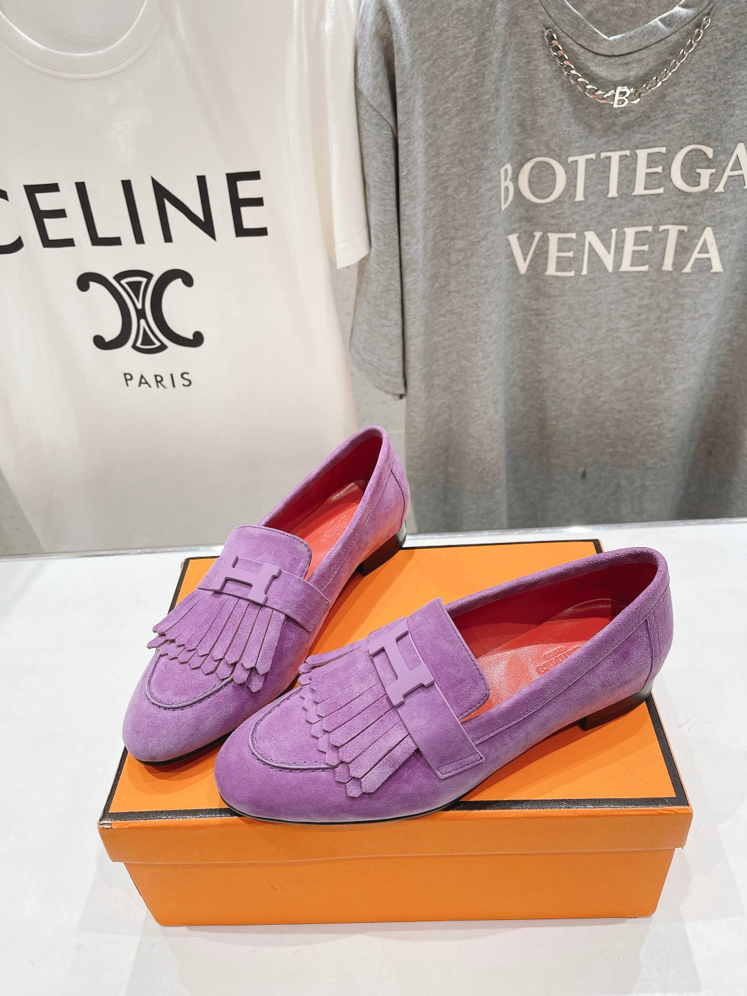 高版本出厂 🆕Herme…s fw24 new arrival～H家新款kelly扣乐福鞋鞋型很好看，见