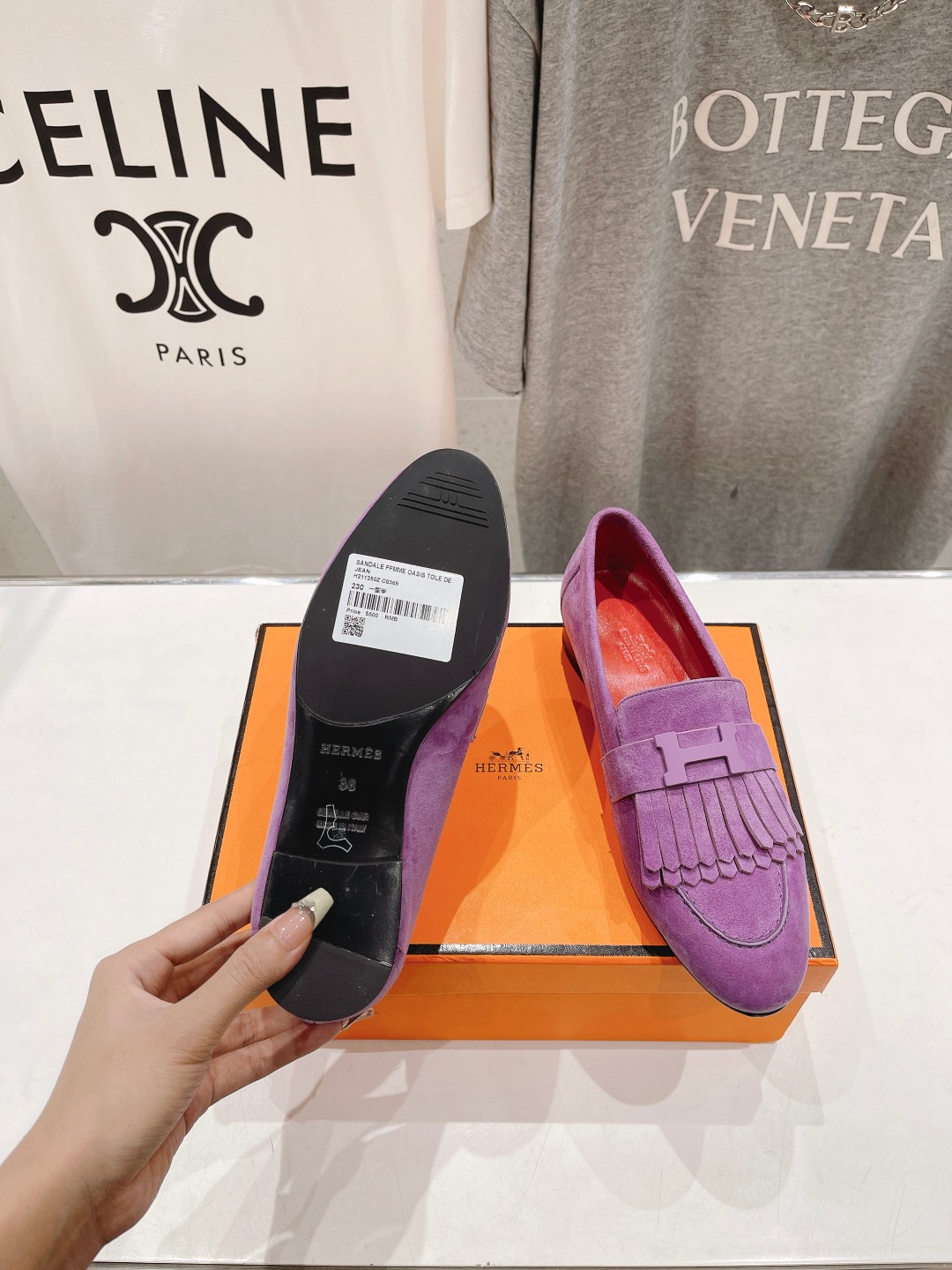 高版本出厂 🆕Herme…s fw24 new arrival～H家新款kelly扣乐福鞋鞋型很好看，见