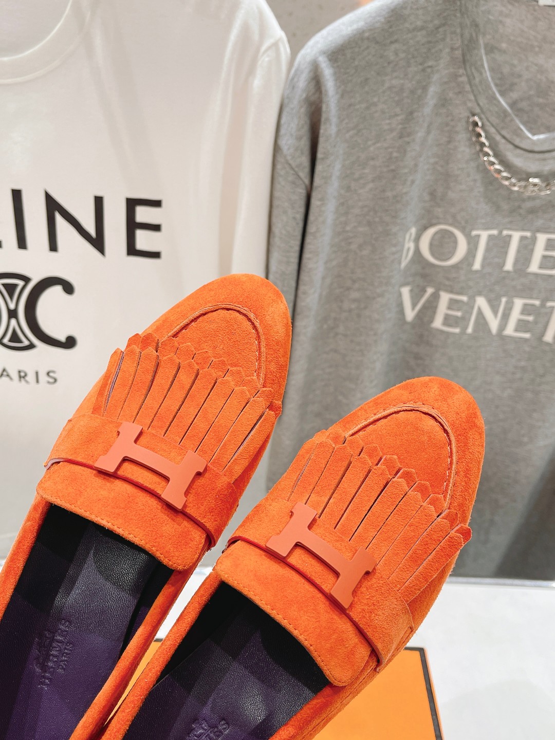 高版本出厂 🆕Herme…s fw24 new arrival～H家新款kelly扣乐福鞋鞋型很好看，见