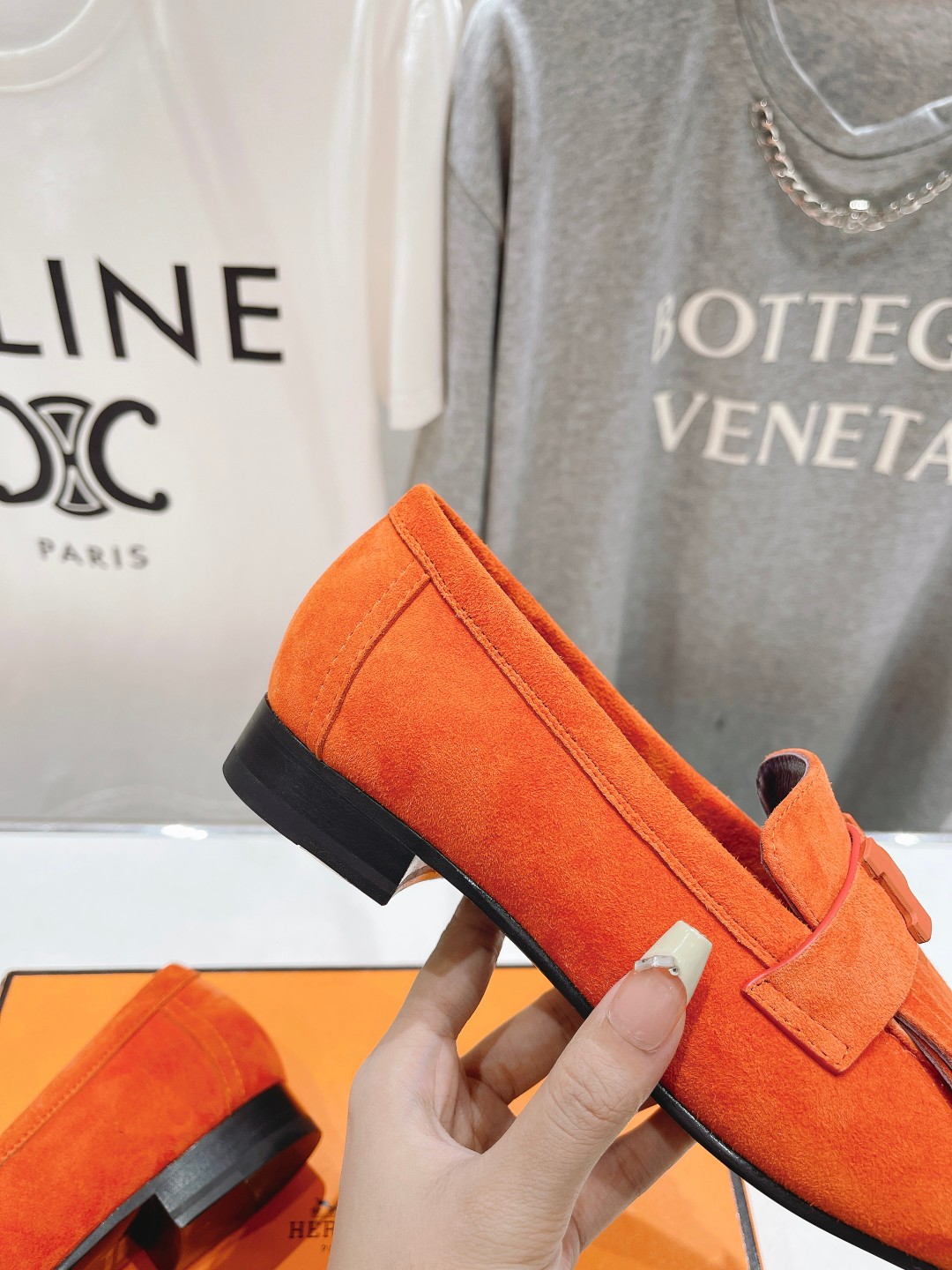 高版本出厂 🆕Herme…s fw24 new arrival～H家新款kelly扣乐福鞋鞋型很好看，见