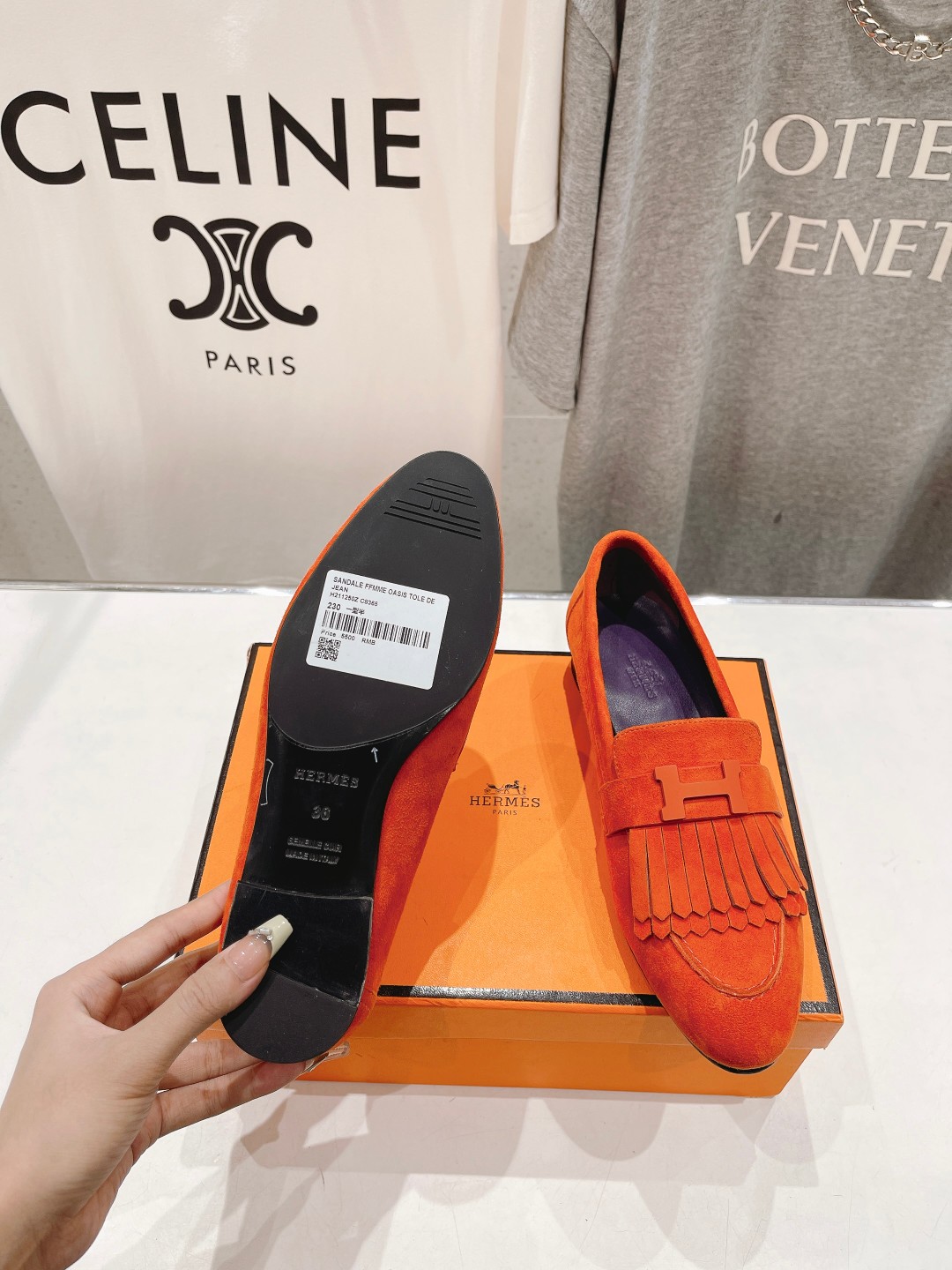 高版本出厂 🆕Herme…s fw24 new arrival～H家新款kelly扣乐福鞋鞋型很好看，见