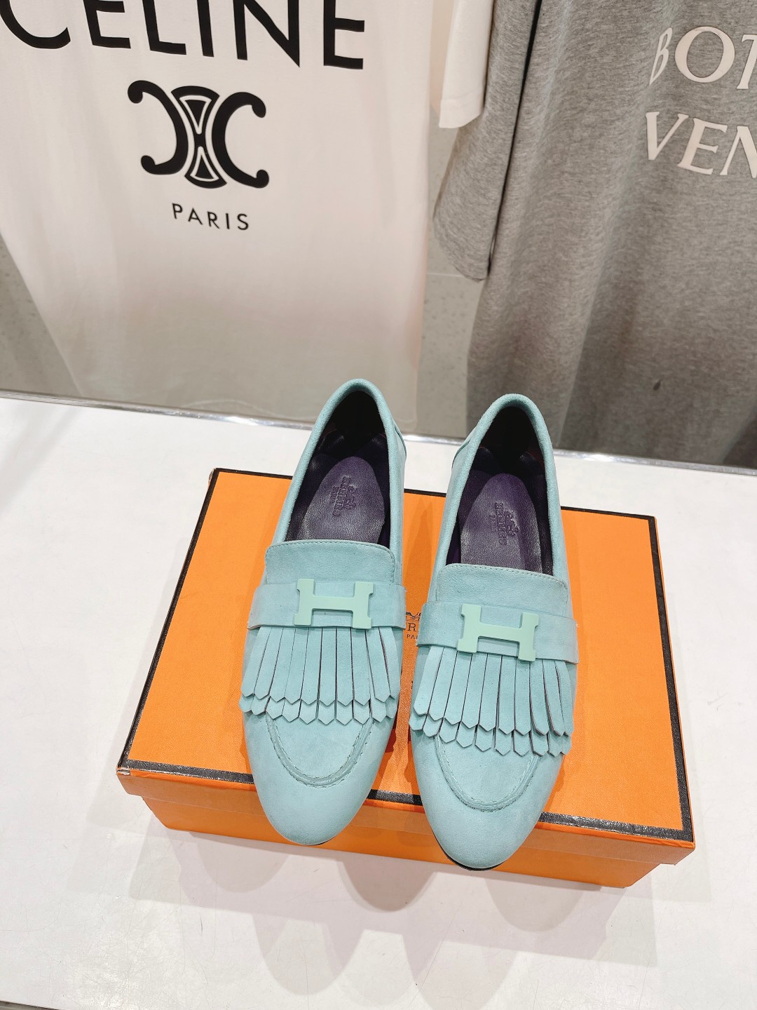 高版本出厂 🆕Herme…s fw24 new arrival～H家新款kelly扣乐福鞋鞋型很好看，见