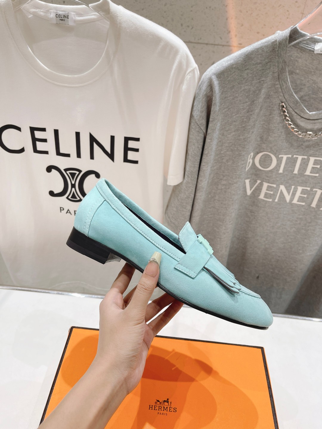 高版本出厂 🆕Herme…s fw24 new arrival～H家新款kelly扣乐福鞋鞋型很好看，见