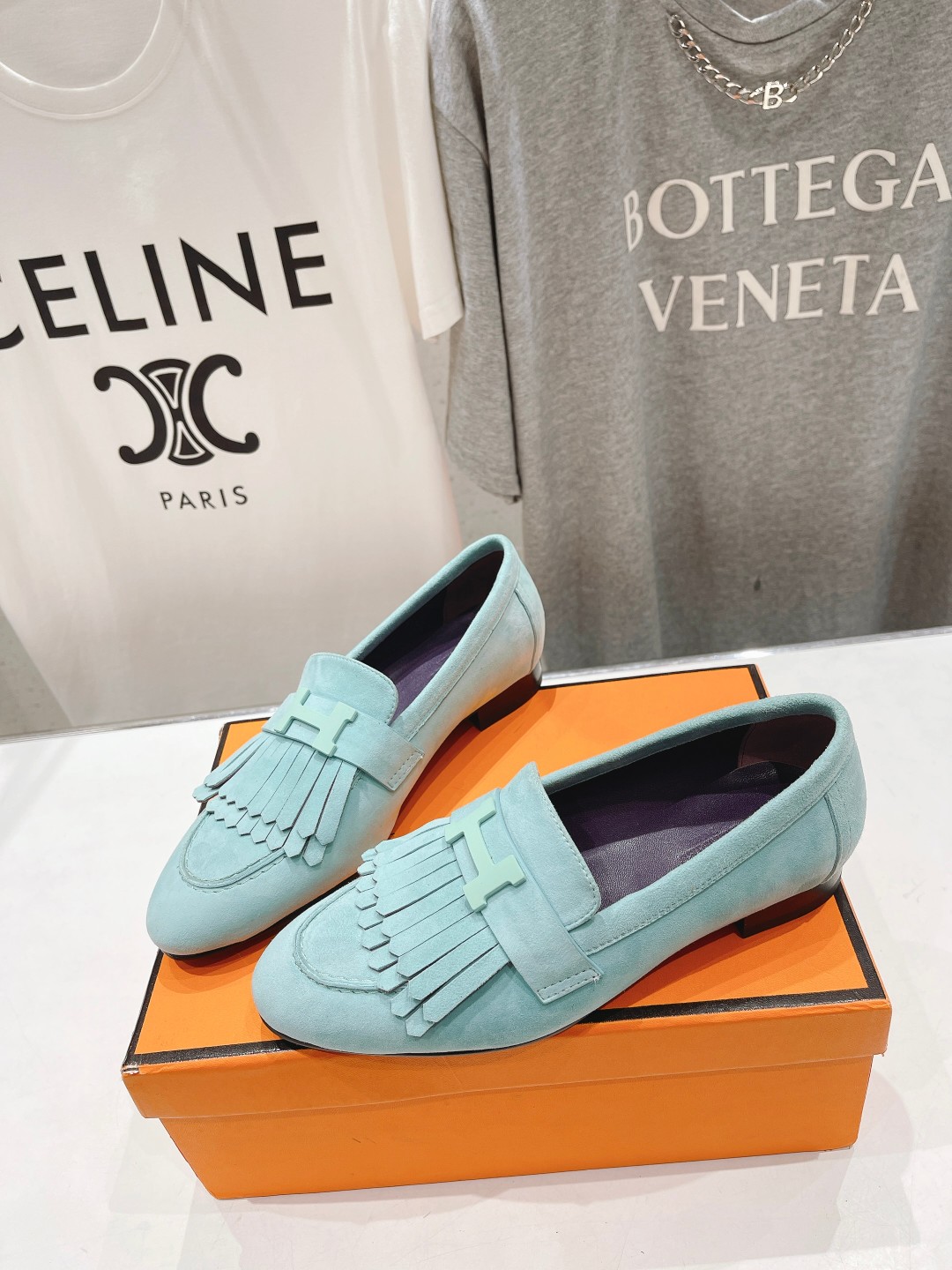 高版本出厂 🆕Herme…s fw24 new arrival～H家新款kelly扣乐福鞋鞋型很好看，见