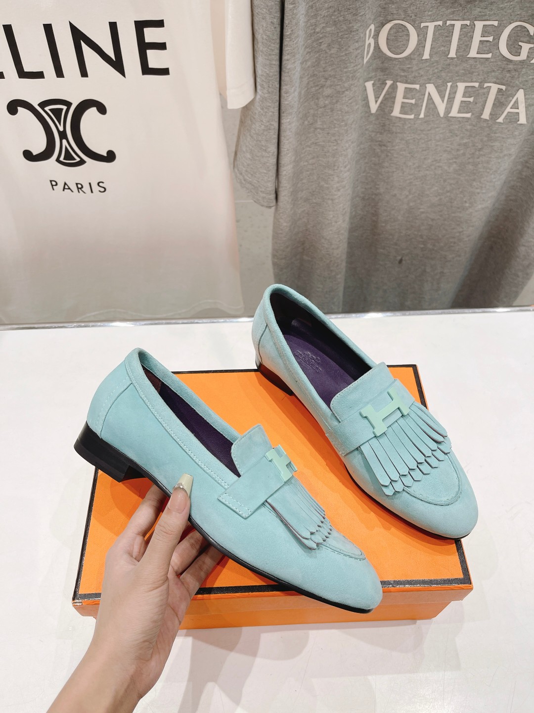 高版本出厂 🆕Herme…s fw24 new arrival～H家新款kelly扣乐福鞋鞋型很好看，见