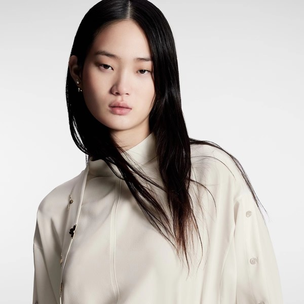 Louis Vuitton Replicas Clothing Shirts & Blouses White Silk Spring Collection