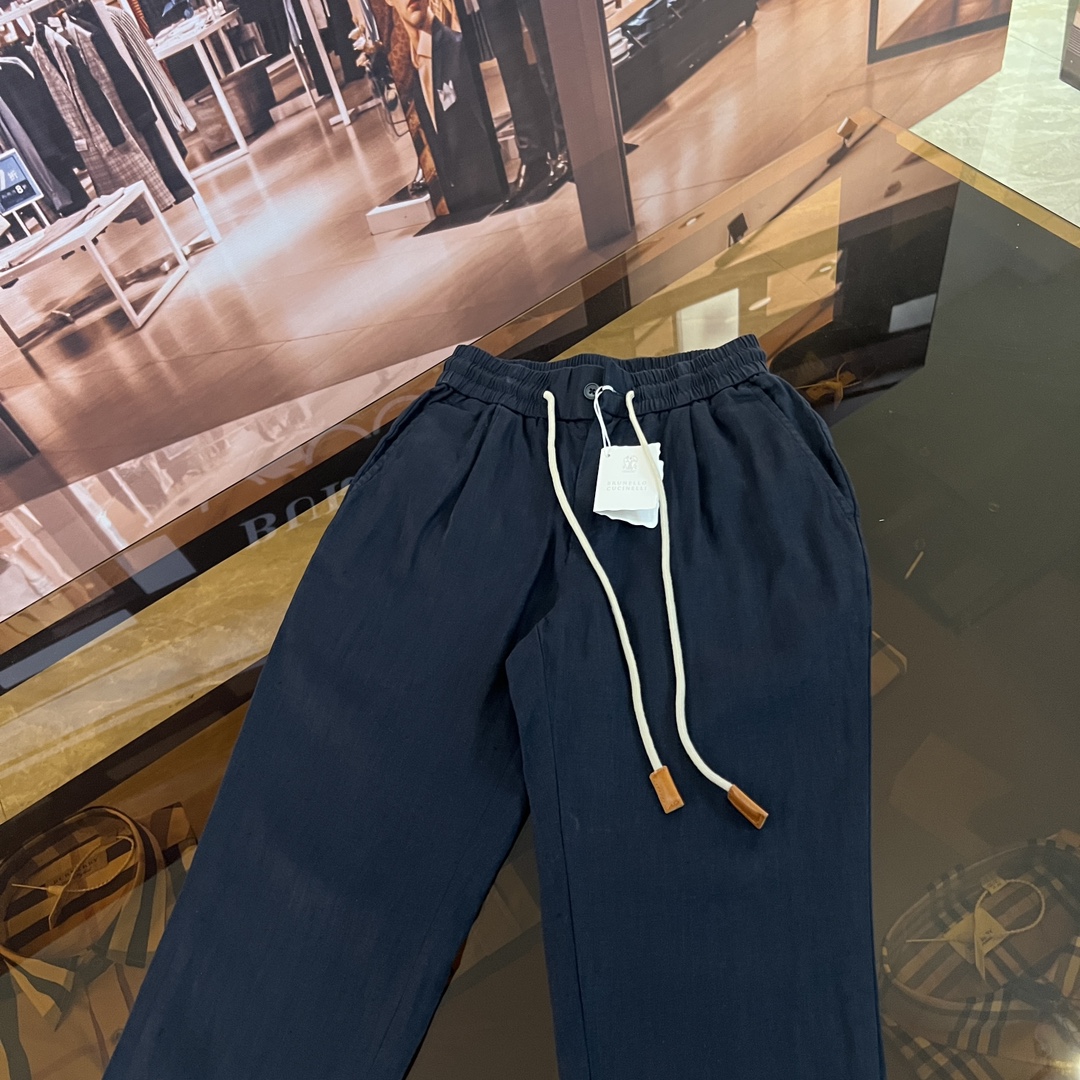 ZILLIMARK Men's Blue BC Cotton Linen Sweatpants - Modern Relaxed Fit 7 i1702598203 1293 5