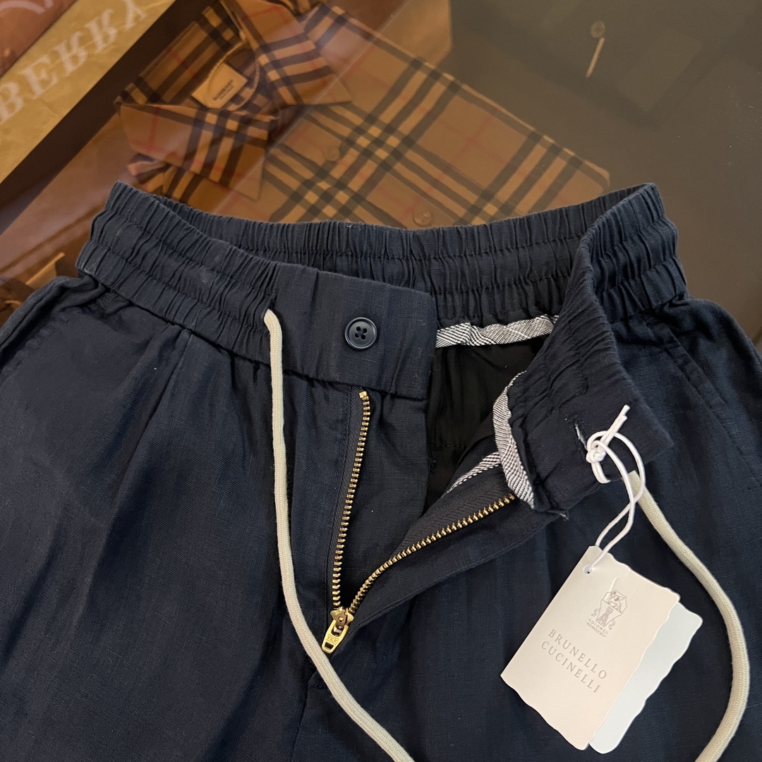 ZILLIMARK Men's Blue BC Cotton Linen Sweatpants - Modern Relaxed Fit 9 i1702598203 7398 7