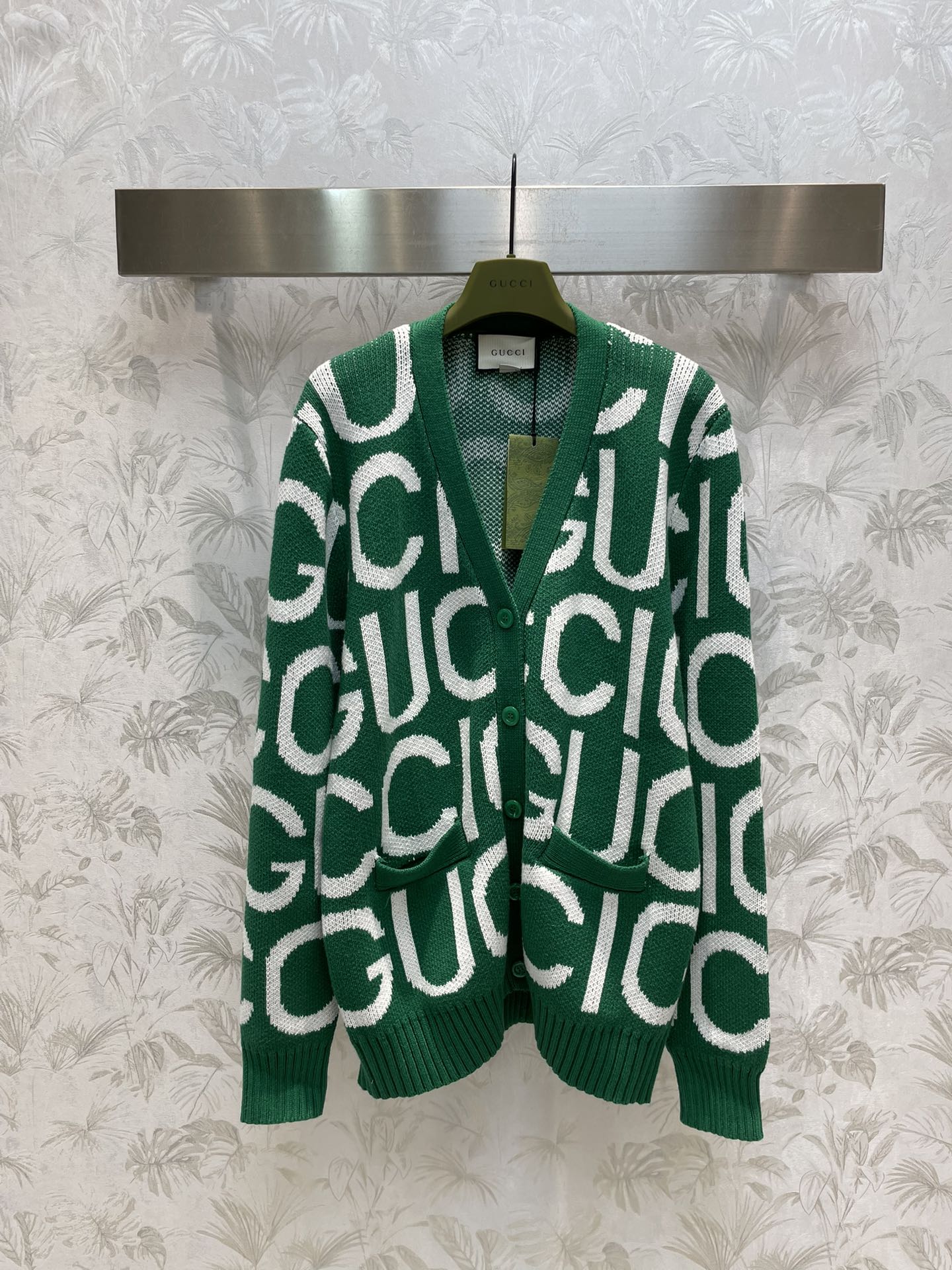 Gucci Odzież Kardigany Sweter dzianinowy Unisex Dzianiny Wełna Kolekcja jesienna/zima