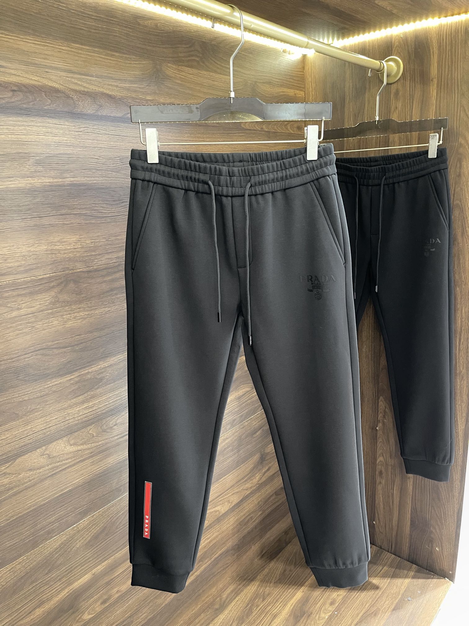 Prada 7 Star
 Clothing Pants & Trousers Black Grey Fall/Winter Collection Casual