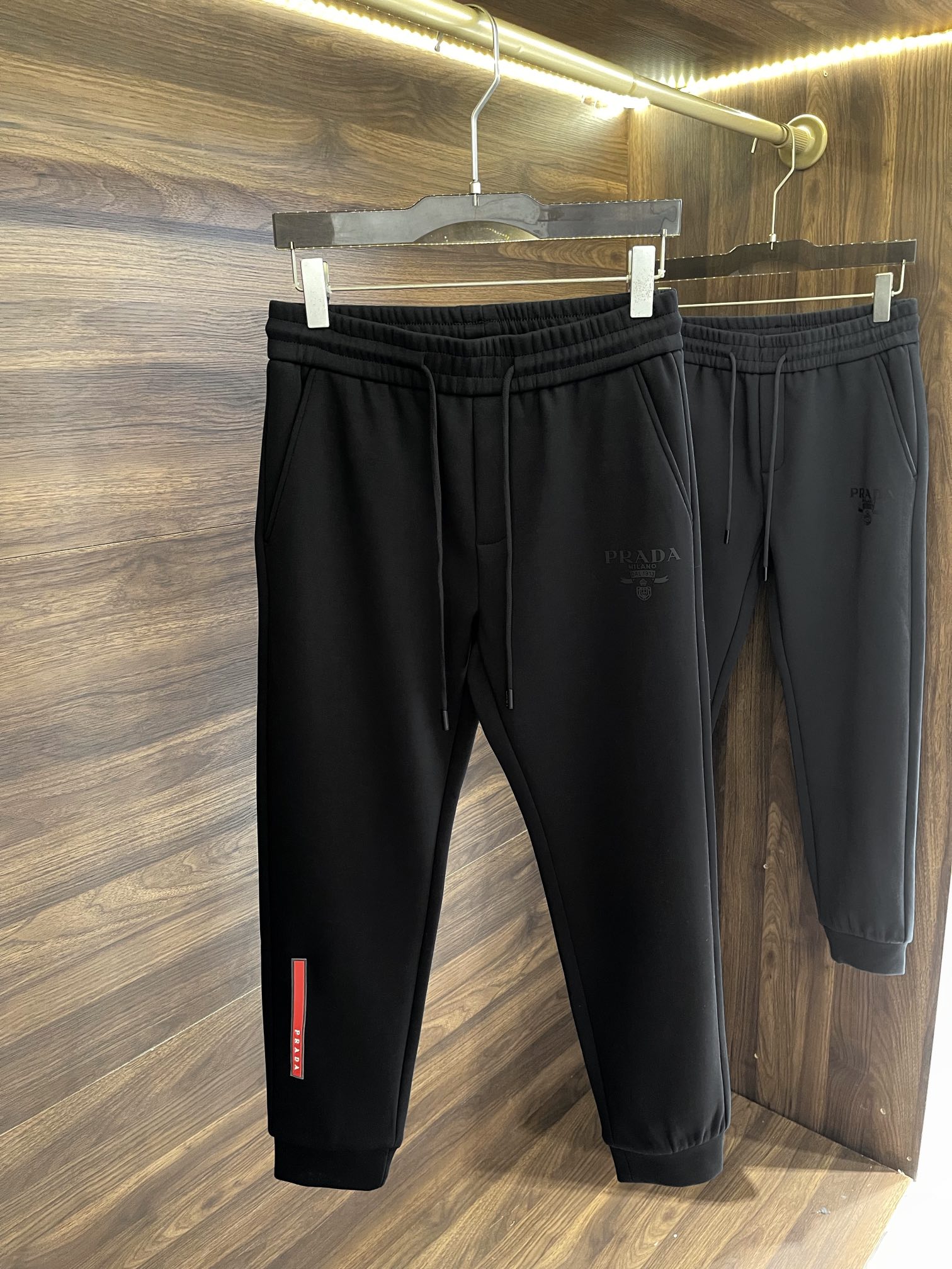 Prada Clothing Pants & Trousers Black Grey Fall/Winter Collection Casual